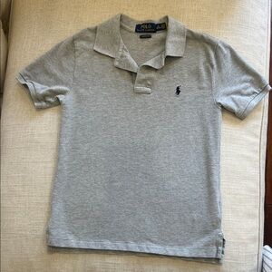 Polo by Ralph Lauren Kids Light Gray Polo Shirt Size M (10-12)
